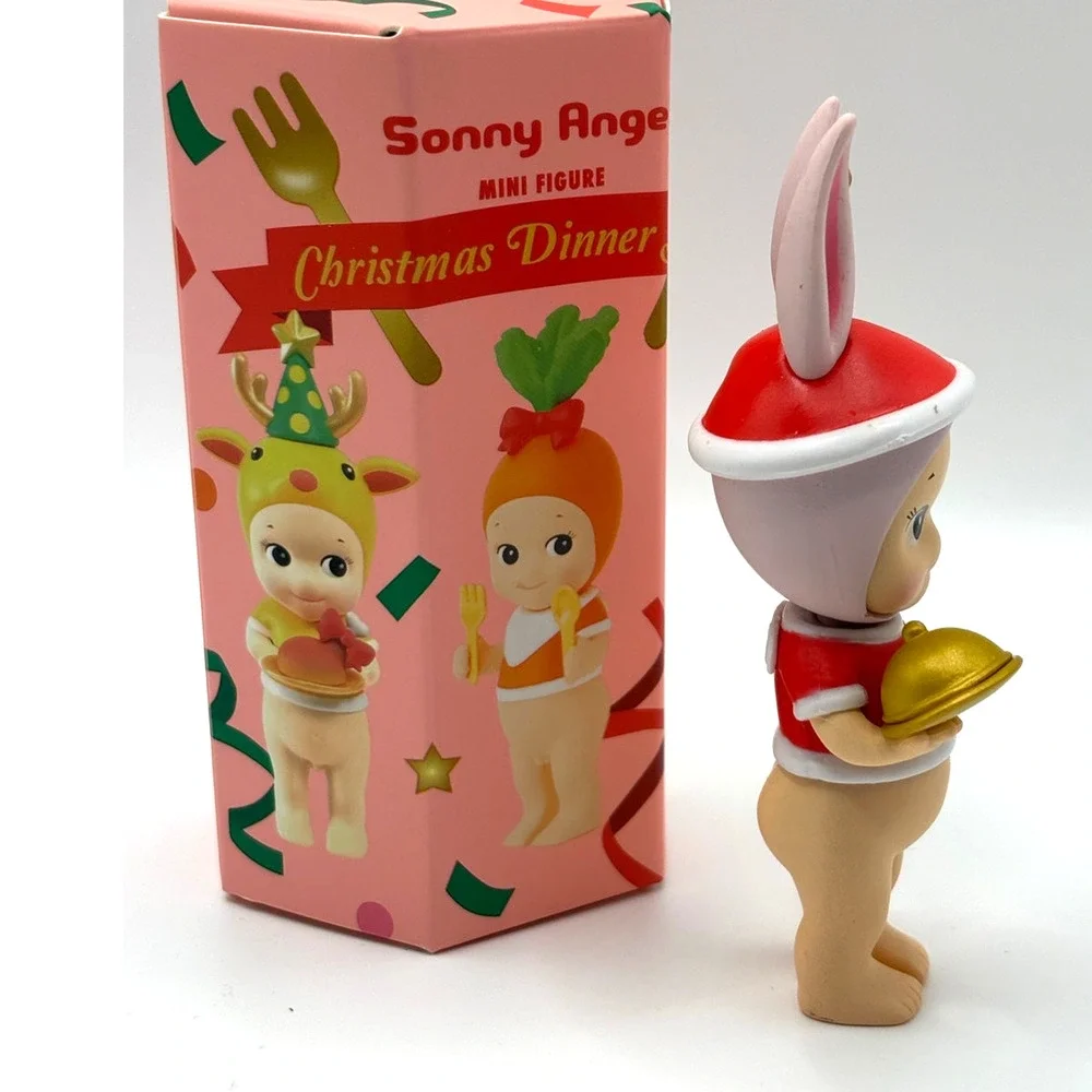 New Kewpie/Angel Seated Mini Figure in Santa Rabbit Costume, Open Blind Box